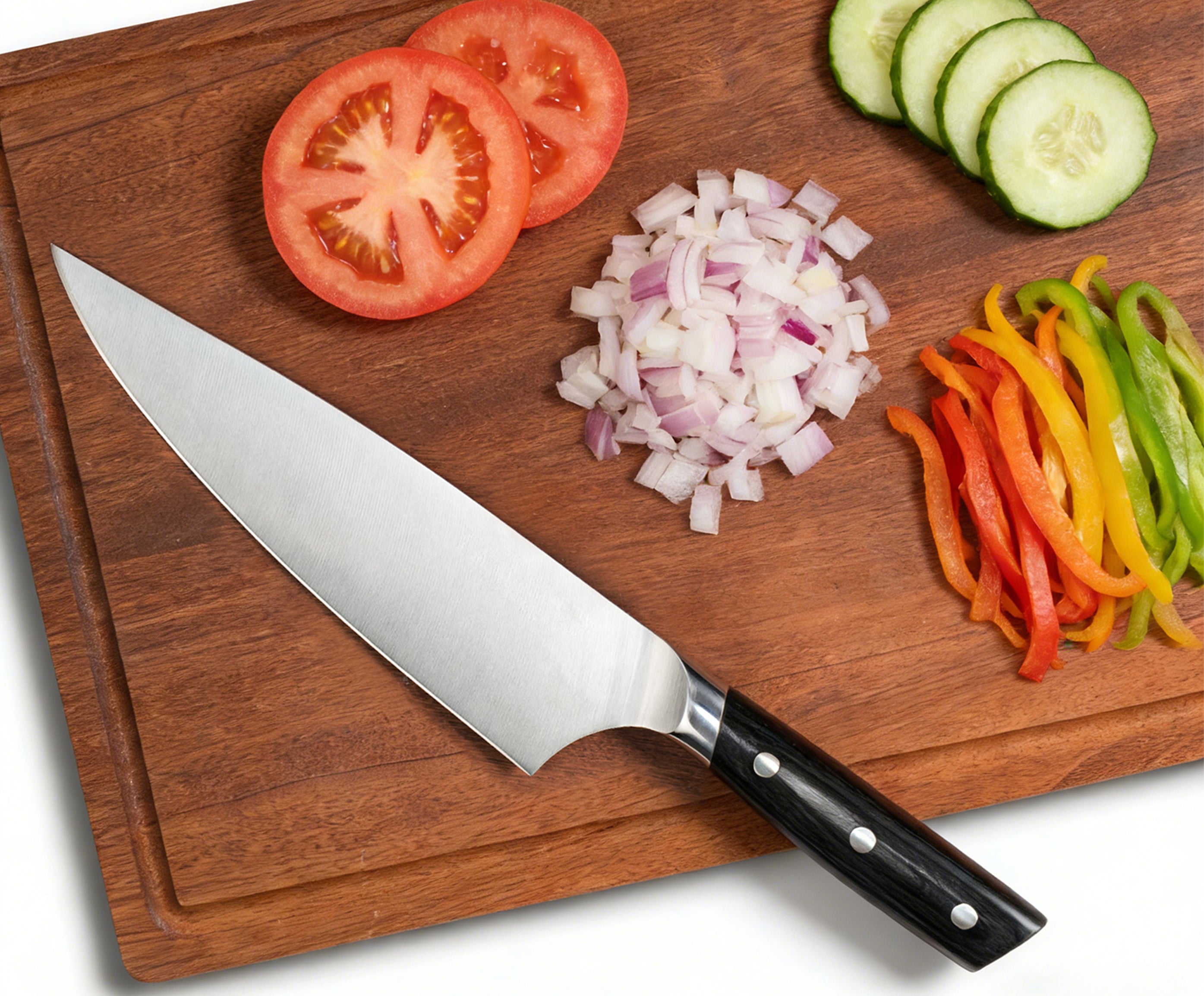 Seiko Chef's Knife, German 1.4116 Stainless Steel, Multifunctional Kitchen Cooking Knife, (14.17 inch)