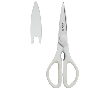 NULAS Kitchen Scissors for Food, Heavy Duty Come Apart Poultry Shears for Cooking, All Purpose for Cutting Chicken, Meat, Fish & Vegetables (White, 8.35 Inch)